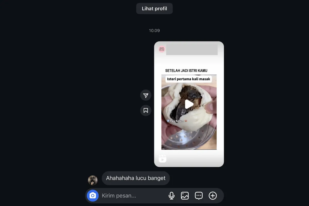 Chat Instagram.